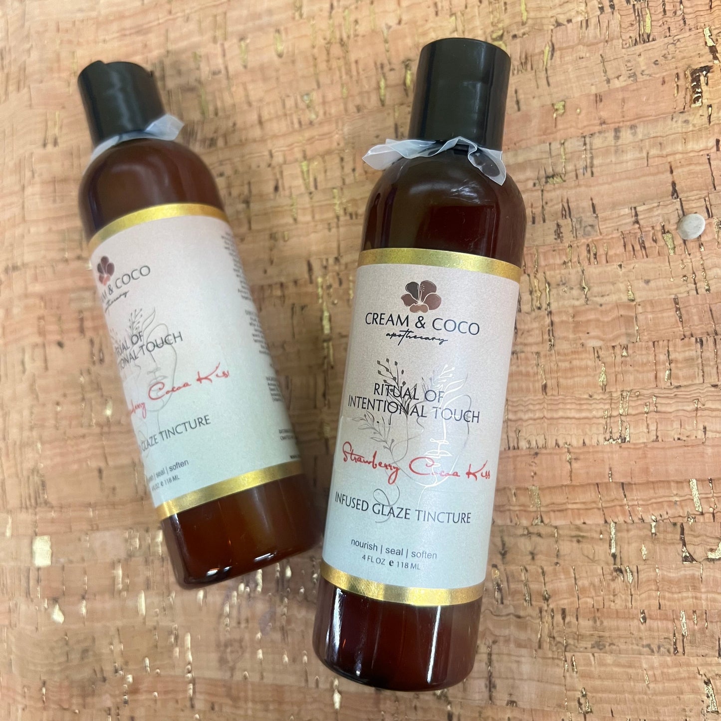 Strawberry Cacao Kisses Gourmand Infused Glaze Tincture 4oz