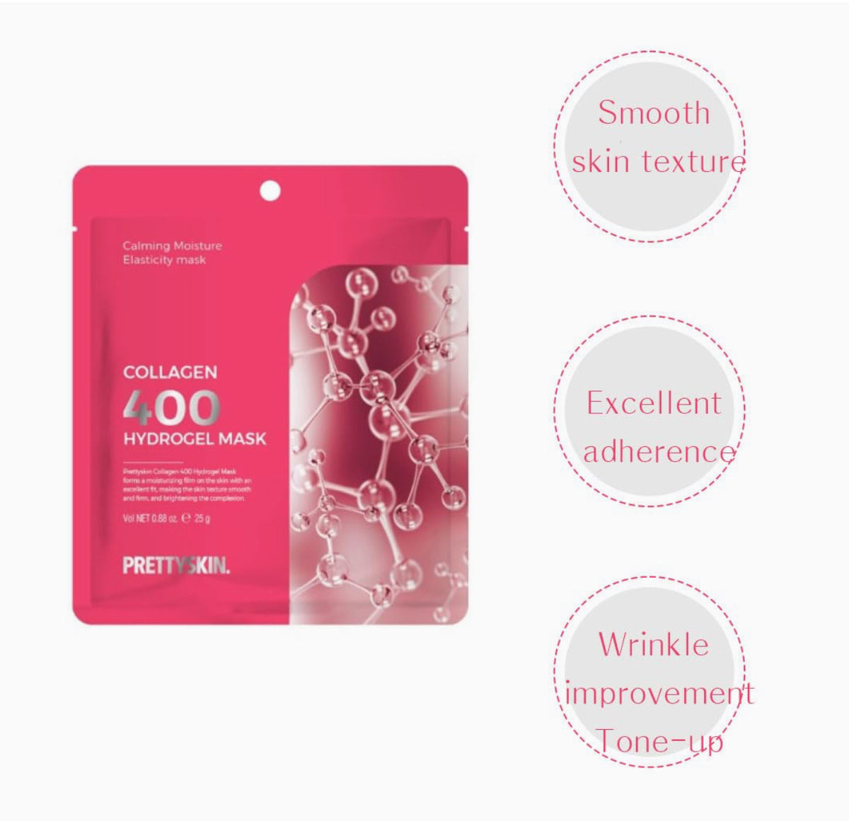 PrettySkin Collagen 400 Hydrogel Mask