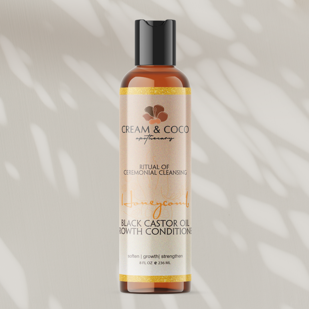 Honeycomb Black Castor Oil Growth Conditioner - Cream & Coco Skincare