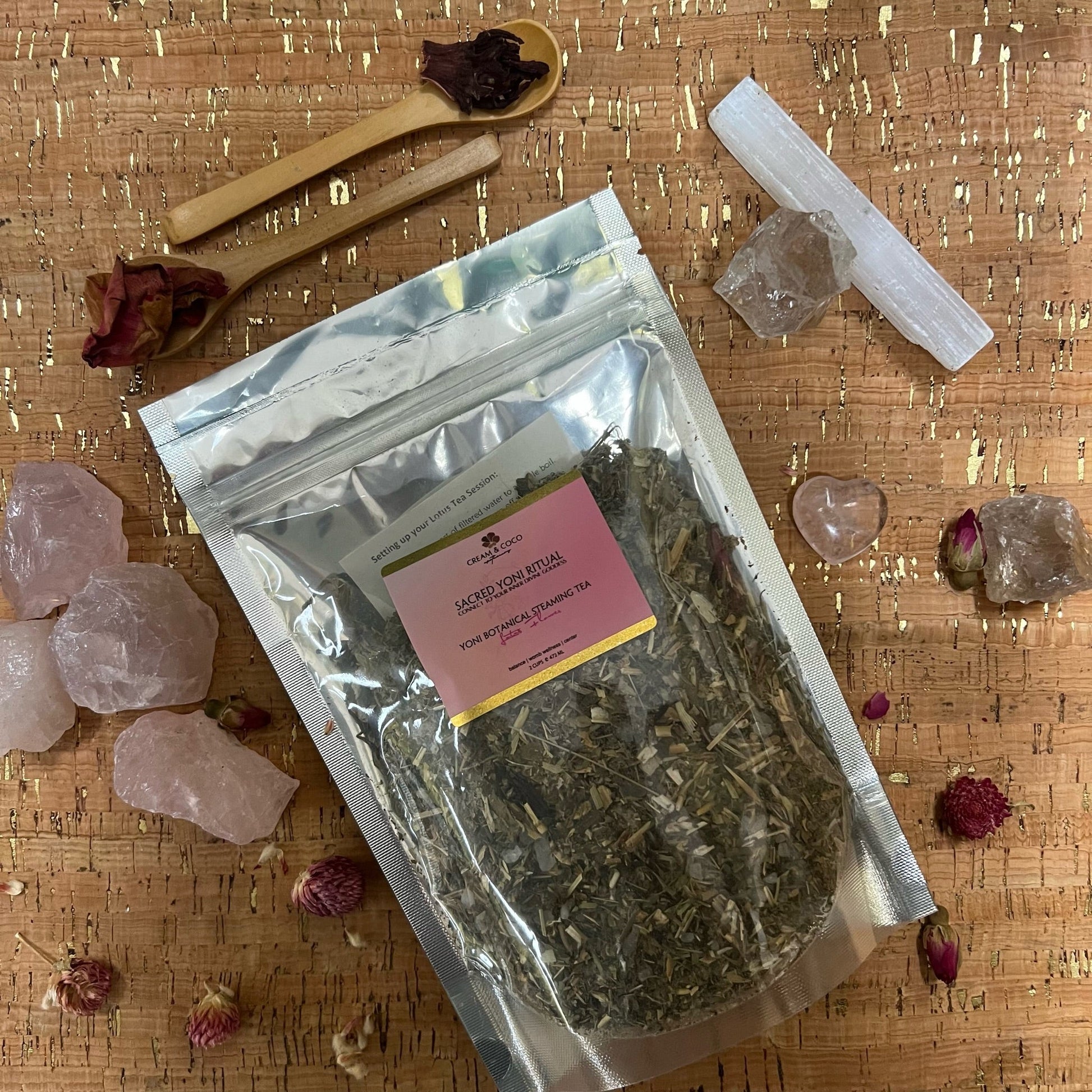 Lotus Flower Sacred Yoni Botanical Tea - Cream & Coco Skincare