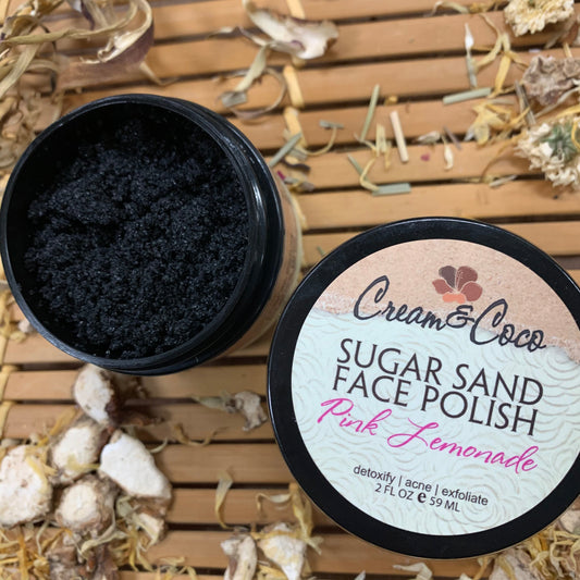 Pink Lemonade Sugar Sand Face Polish - Cream & Coco Skincare