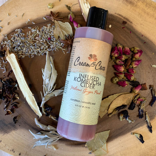 Hibiscus Ginger Peach Infused Kombucha Cider