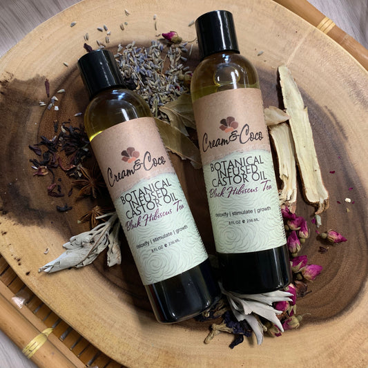 Black Hibiscus Tea Infused Castor Oil