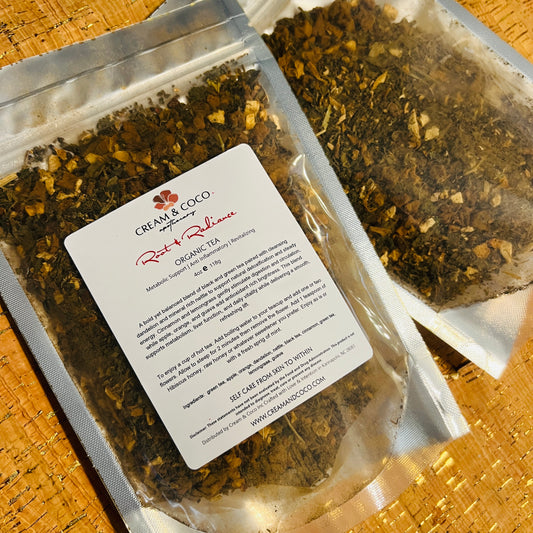 Root & Radiance Organic Herbal Tea Blend
