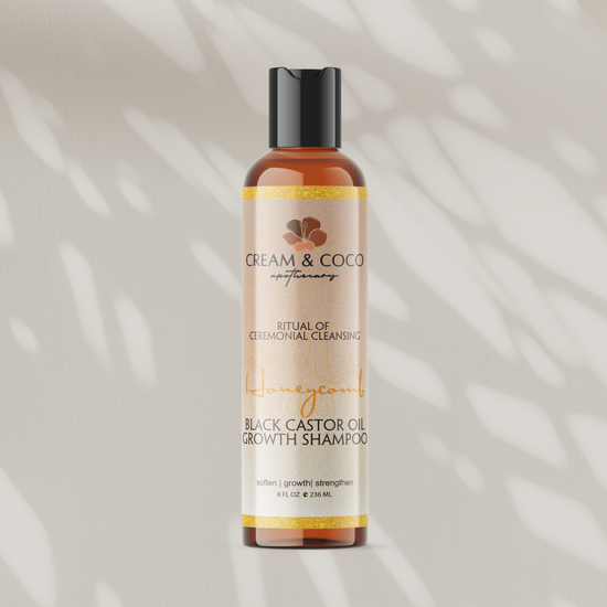 Honeycomb Black Castor Oil Growth Shampoo - Cream & Coco Skincare