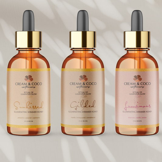 Illuminating Shimmer Honey - Cream & Coco Skincare