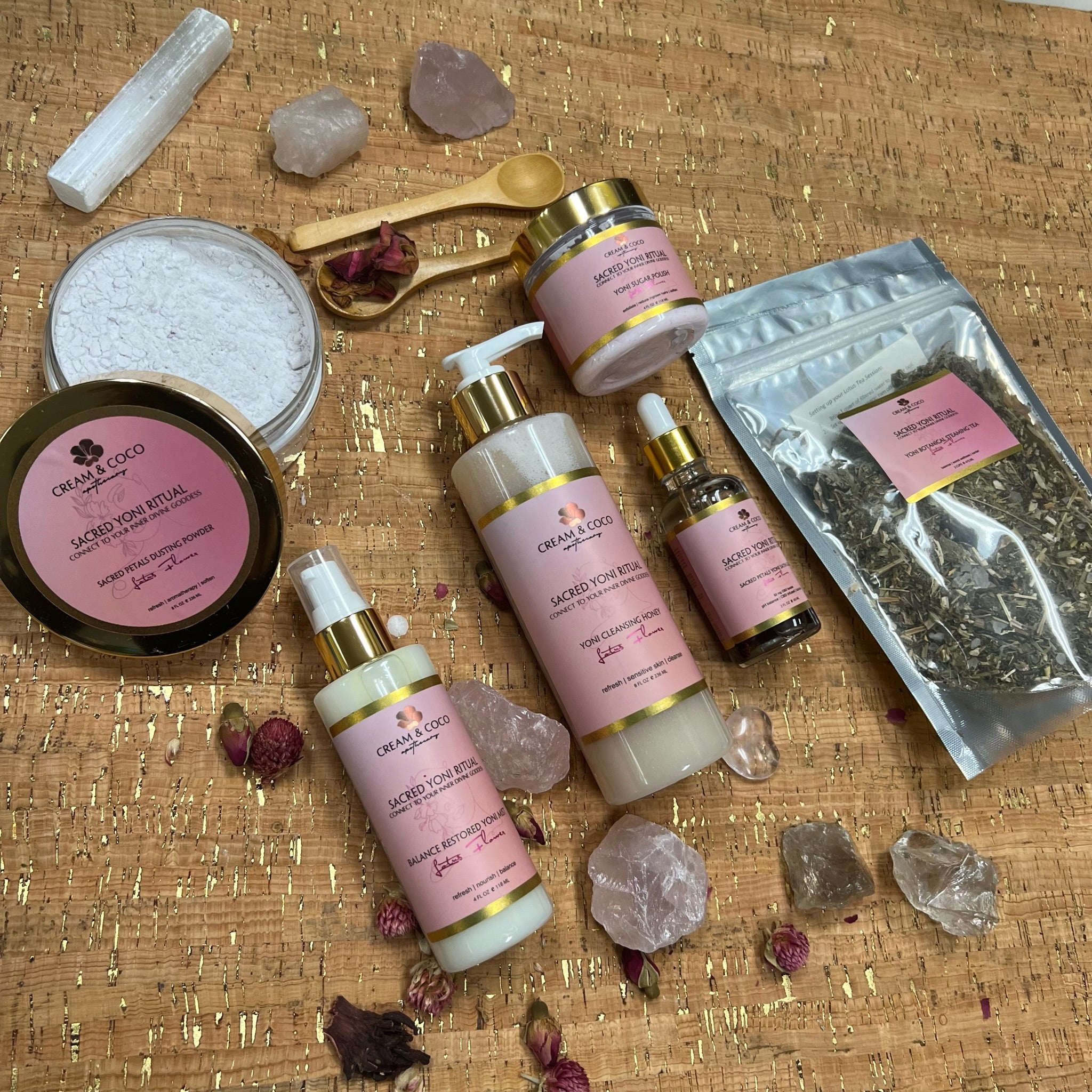 Lotus Flower Sacred Yoni Botanical Tea - Cream & Coco Skincare