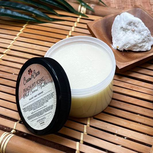 Black Coconut Amber Peach Pit Icing - Cream & Coco Skincare