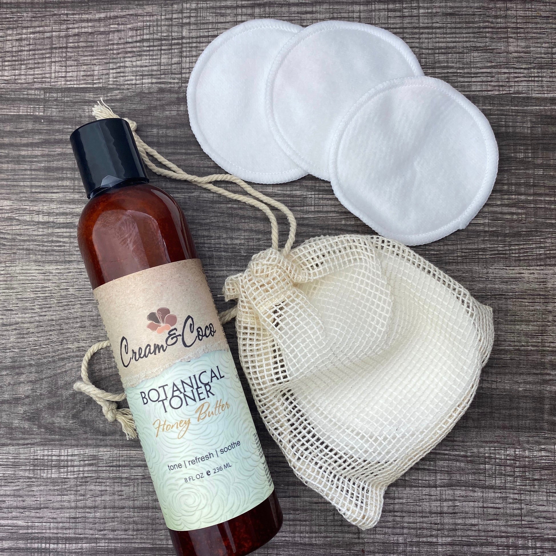 Organic Cotton Natural Facial Pad - Cream & Coco Skincare