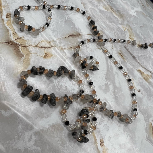 Tourmaline Quartz Sacred Waist Beads - Cream & Coco Skincare