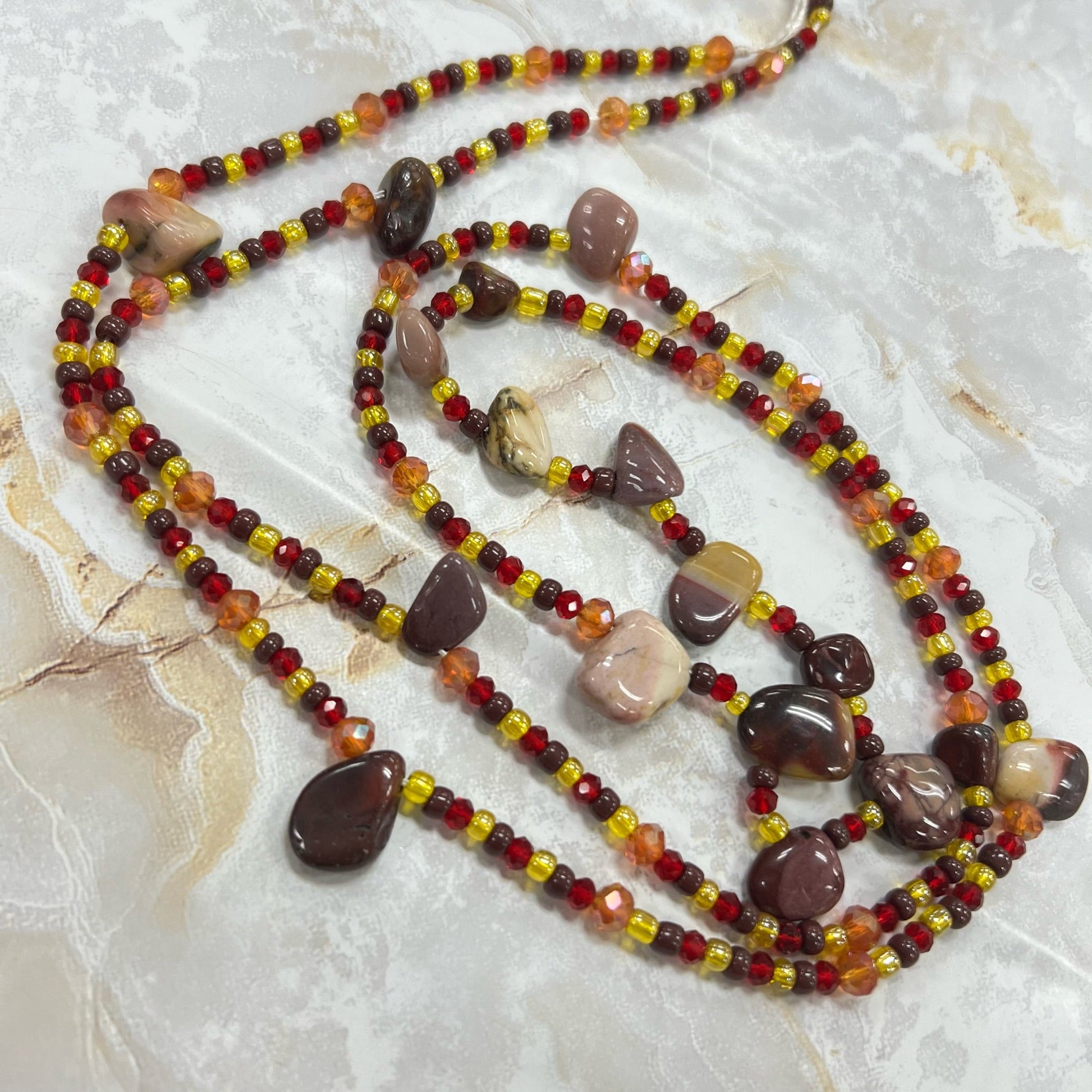 Mookaite Jasper Sacred Waist Beads - Cream & Coco Skincare