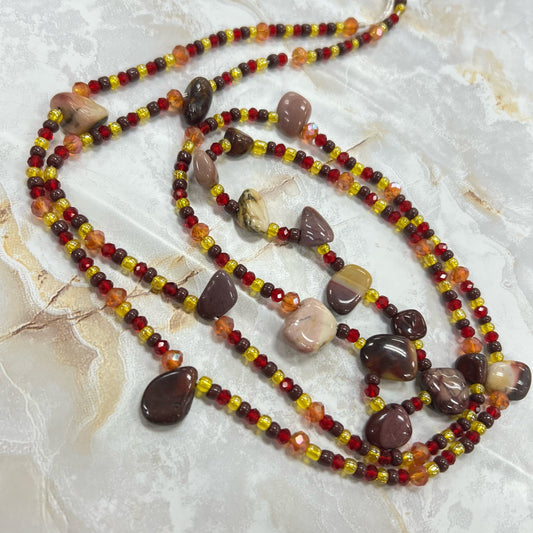 Mookaite Jasper Sacred Waist Beads - Cream & Coco Skincare