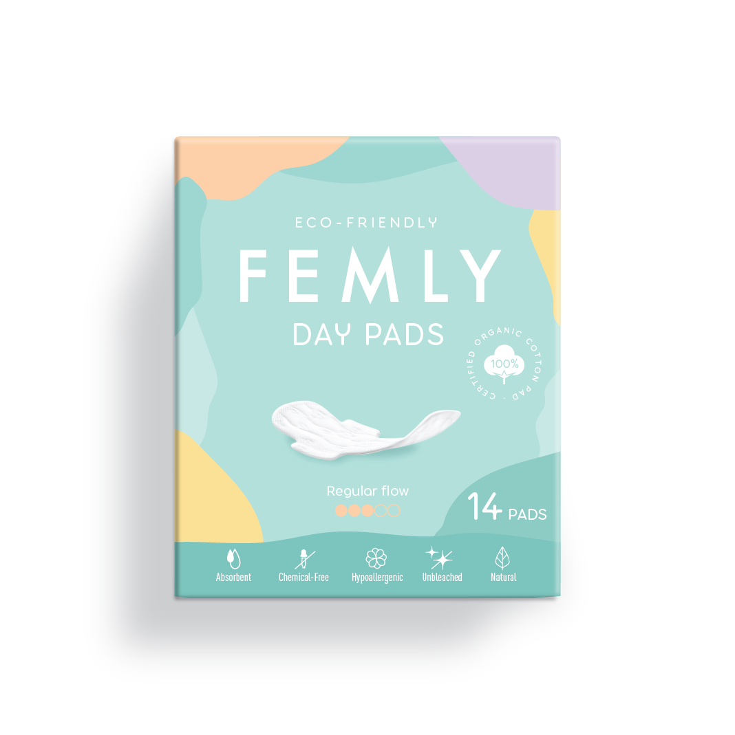 Femly Day Pads-100% Pure Cotton