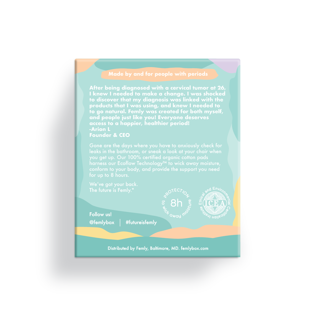 Femly Day Pads-100% Pure Cotton